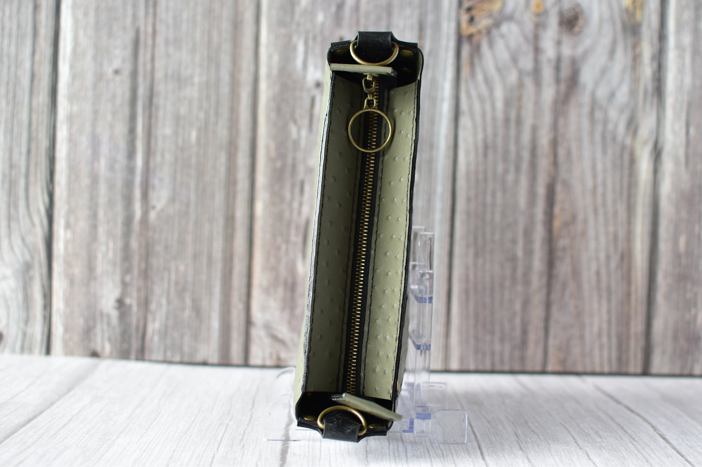 Textured Olive Green Tote Purse