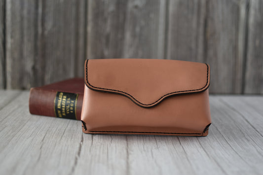 Handcrafted Light Peach Cell Phone Purse