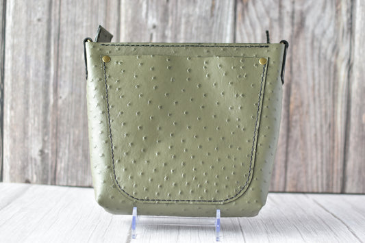 Textured Olive Green Tote Purse